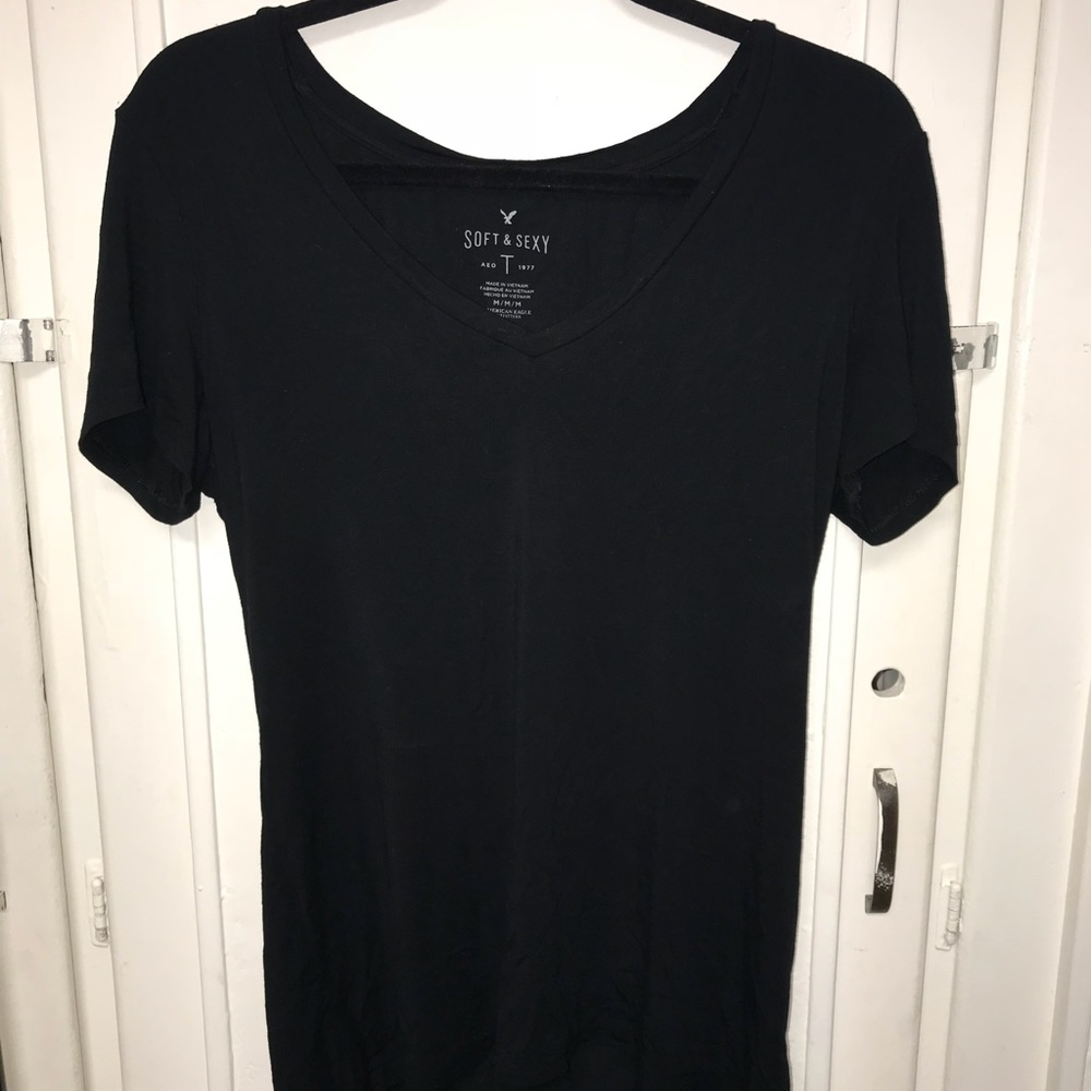 Black v-neck